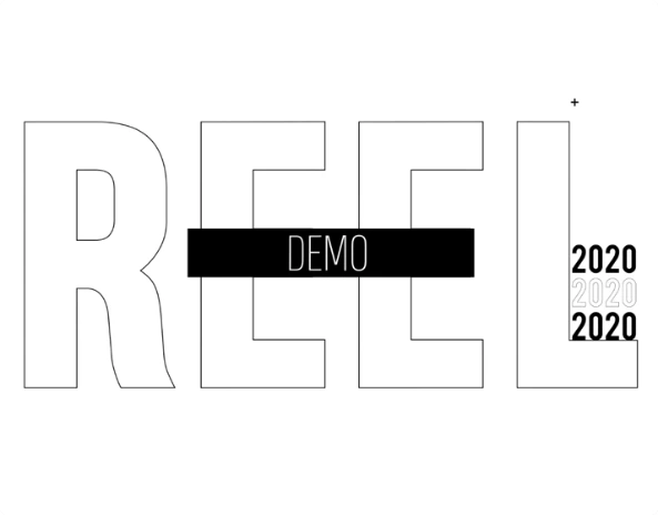 Demo Reel 2020 design by Daniela Piza